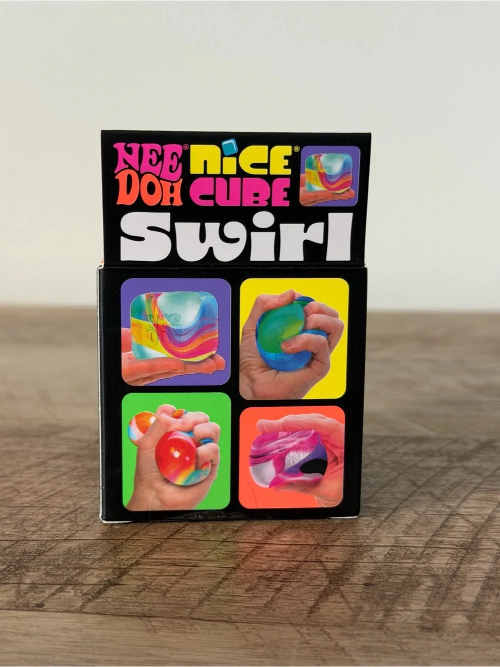 NWT Authentic NeeDoh Viral Nice Cube Swirl 2.25” Super Solid Squishy Fidget Toy